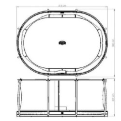 Cama elástica BERG InGround Grand Champion 470 + Red Deluxe