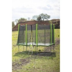 Trampolim Masgames Rectangular L PREMIUM + Rede + Escada