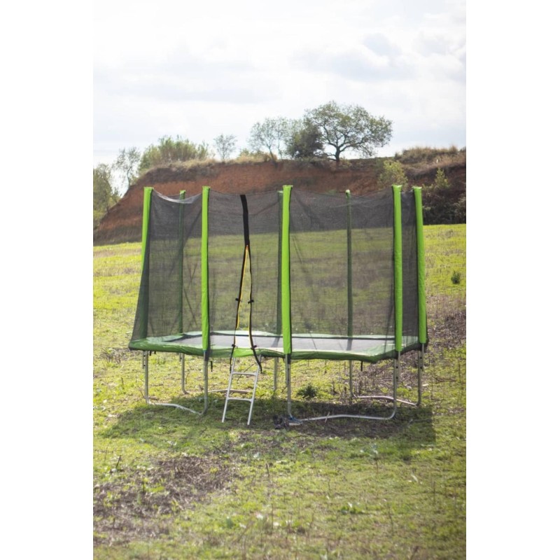 Trampolim Masgames Rectangular L PREMIUM + Rede + Escada