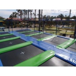 Camas elásticas en batería rectangulares