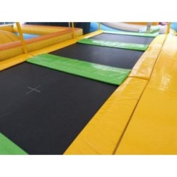 Camas elásticas en batería rectangulares