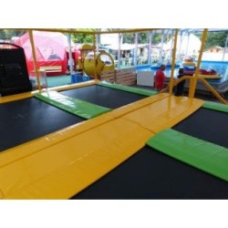 Camas elásticas en batería rectangulares