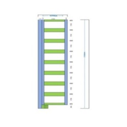 Camas elásticas en batería rectangulares