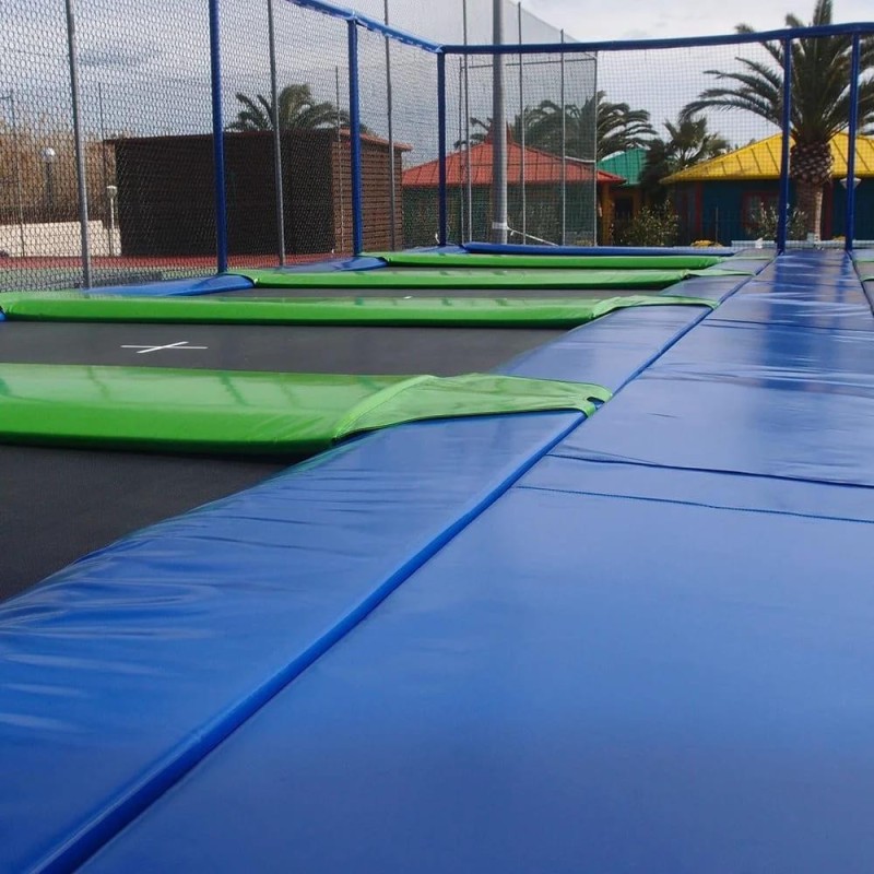 Camas elásticas en batería rectangulares