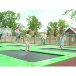 Camas elásticas en batería rectangulares