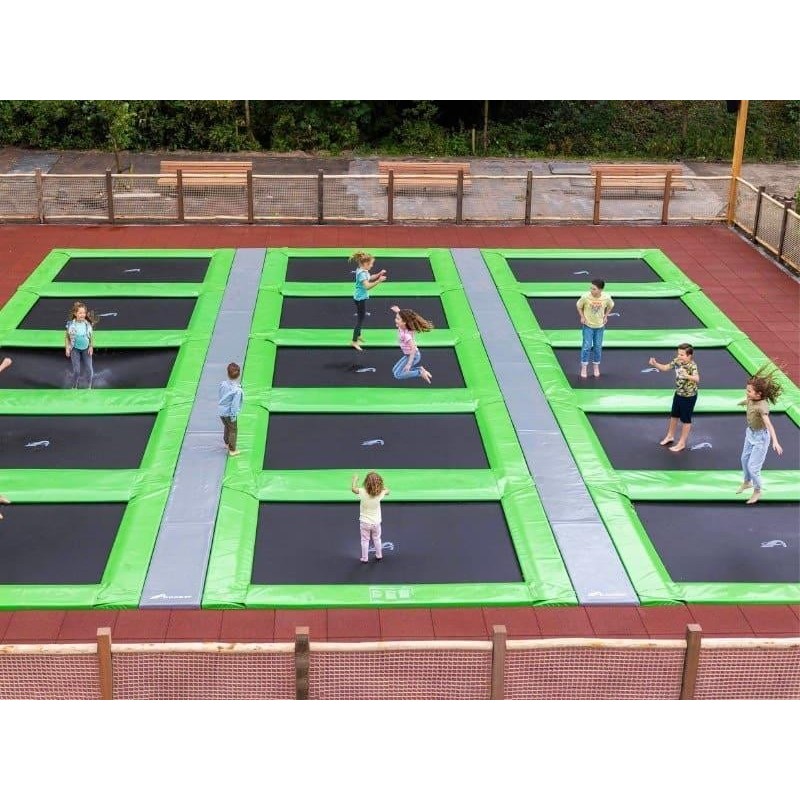 Camas elásticas en batería rectangulares