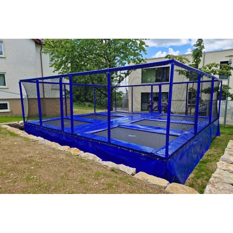 Camas elásticas en batería rectangulares