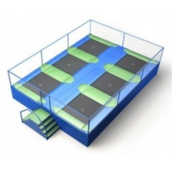 Camas elásticas en batería cuadradas