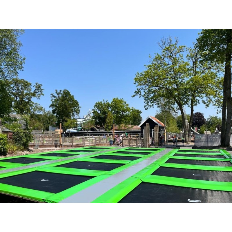 Camas elásticas en batería cuadradas