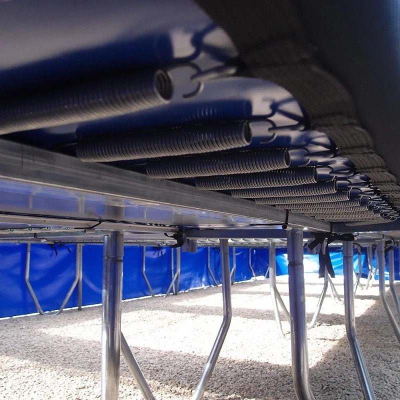 Camas elásticas en batería cuadradas