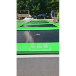 Camas elásticas en batería cuadradas