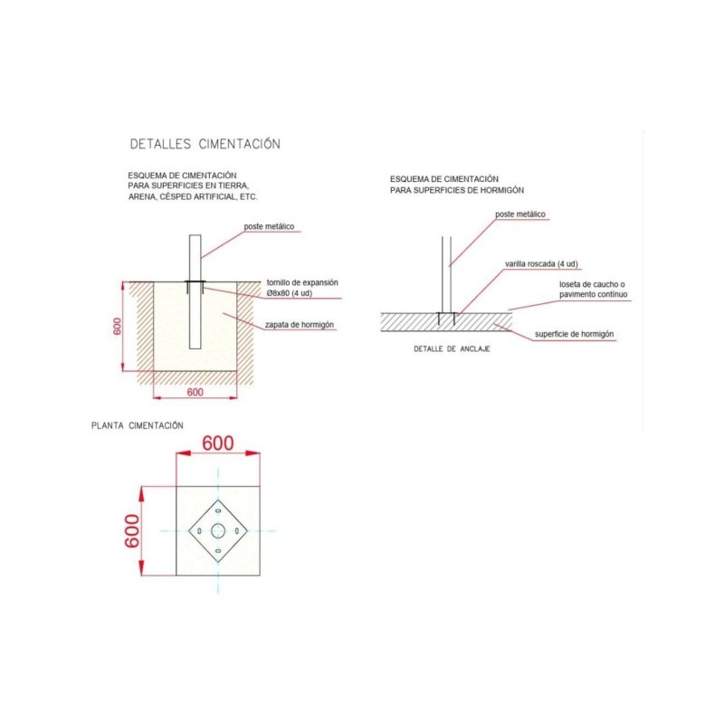 Canasta de Básquet Doble para Uso Público