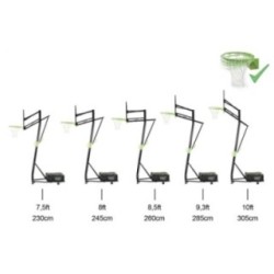 Cesta de basquete Galaxy Transportável (anel flexível)