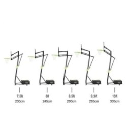 Canasta de baloncesto Galaxy transportable (aro rígido)