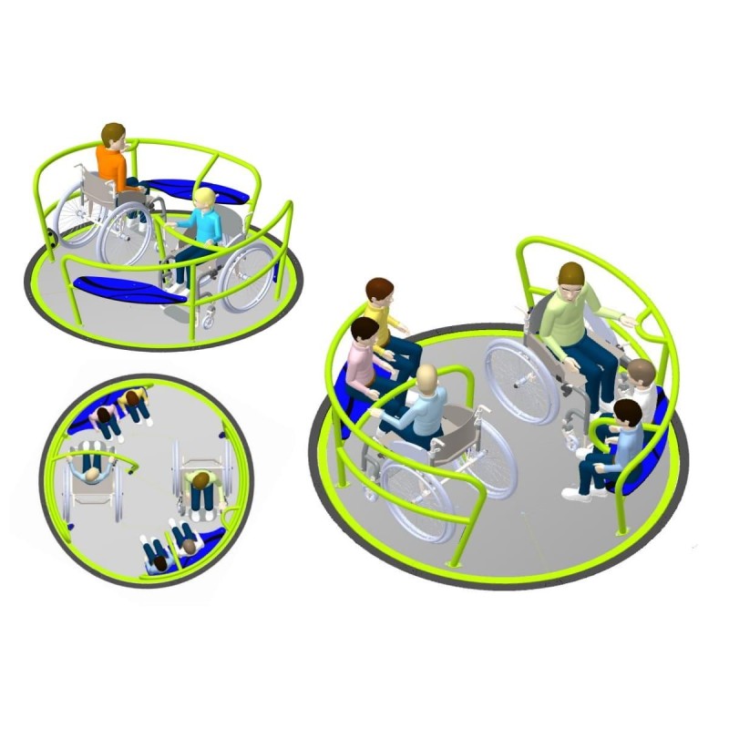 Carrusel Giratori Inclusiu Masgames HELICA