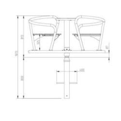 Carrosel rotativo Masgames VENTO Inox