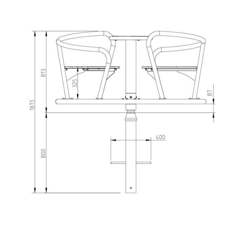 Carrosel rotativo Masgames VENTO Inox