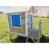 MASGAMES VISBY casa de brincar elevada [60 cm de altura] madeira com painéis