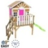 MASGAMES VISBY casa de brincar elevada [90 cm de altura] madeira com painéis
