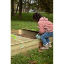 Caixa de Areia com tampa de madeira MASGAMES OBEN