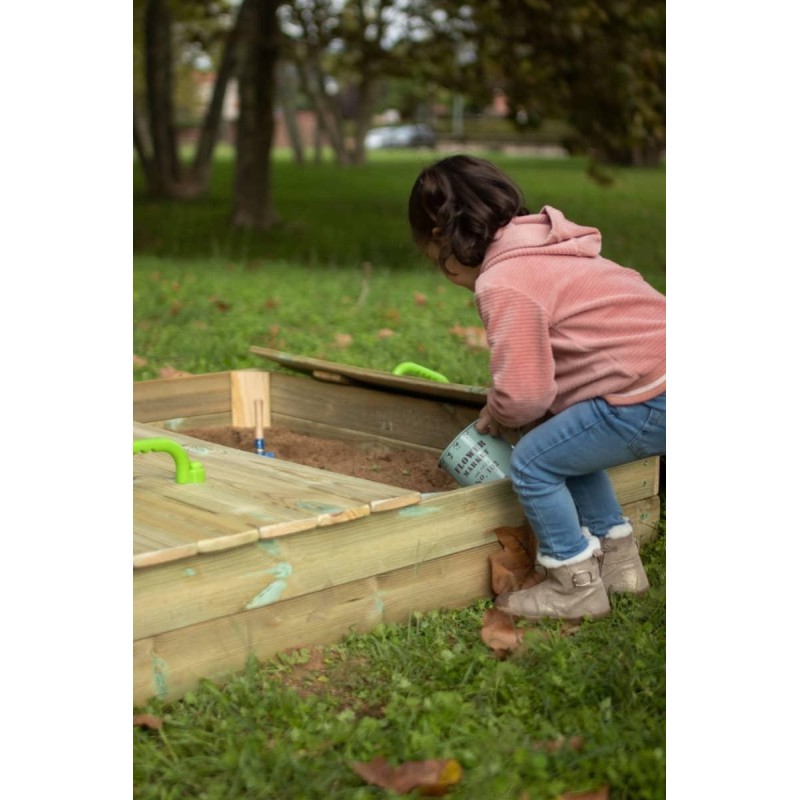 Caixa de Areia com tampa de madeira MASGAMES OBEN