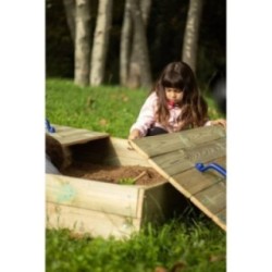 Caixa de Areia com tampa de madeira MASGAMES OBEN