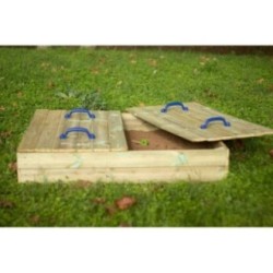 Caixa de Areia com tampa de madeira MASGAMES OBEN