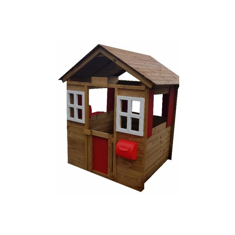Casinha infantil de madeira MASGAMES MORANGO DELUXE XL