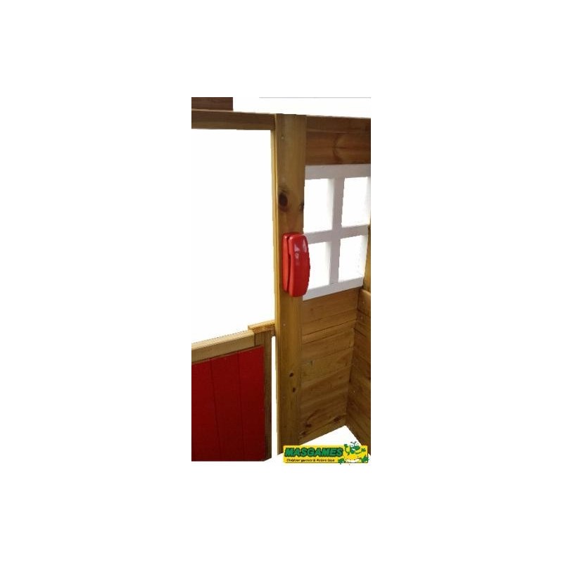 Casinha infantil de madeira MASGAMES MORANGO DELUXE XL