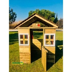 Casinha infantil de madeira MASGAMES MORANGO DELUXE XL