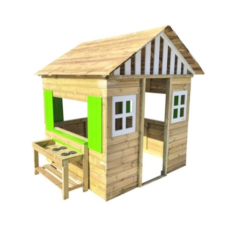 Casita infantil de madera MASGAMES LOLLIPOP XXL HORECA con cocinita