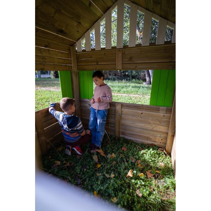 Casita infantil de madera MASGAMES LOLLIPOP XXL HORECA con cocinita