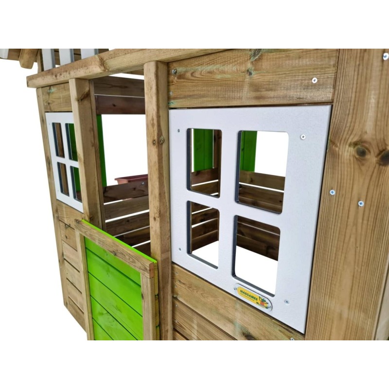 Casita infantil de madera MASGAMES LOLLIPOP XL VERDE