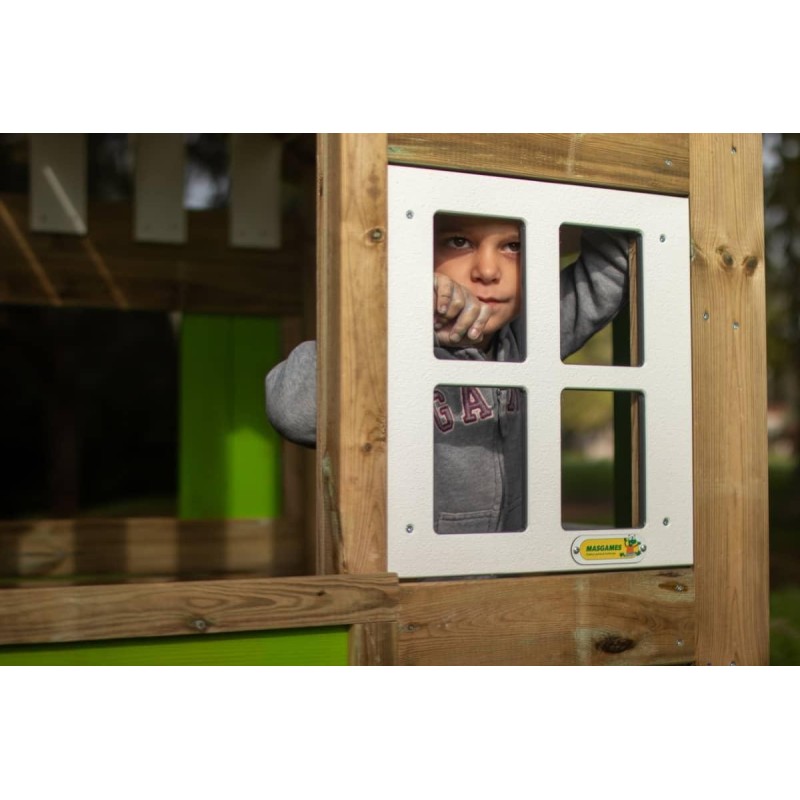Casita infantil de madera MASGAMES LOLLIPOP XL VERDE
