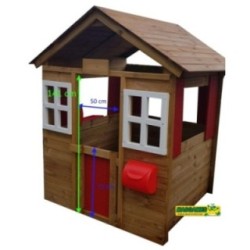 Casinha infantil de madeira MASGAMES MORANGO XL