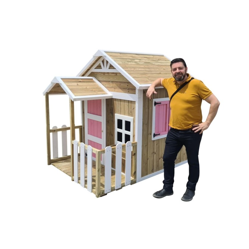 MASGAMES OLDEN casa de brincar madeira com painéis