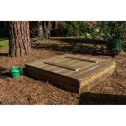 Arenero MASGAMES Tectum con Tapa de Madera plegable