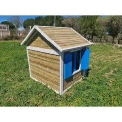 Casita infantil MASGAMES VISBY madera panelada
