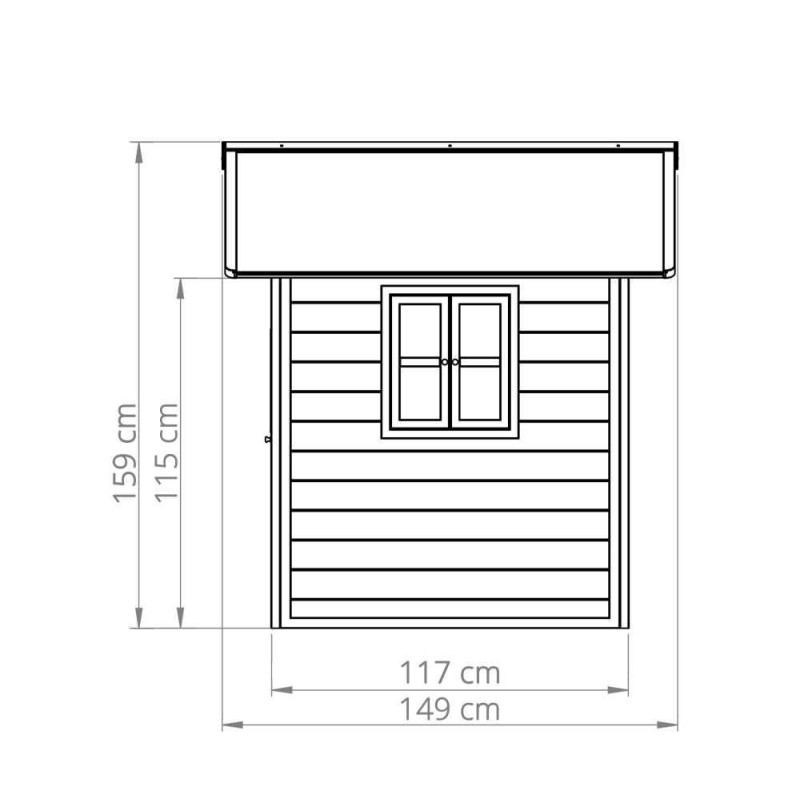 Casita infantil de madera Loft 100 Green