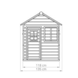 Casita infantil de madera Loft 100 Green