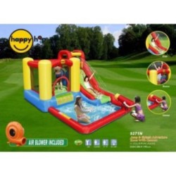 Castillo hinchable acuático Salta & Splash con cañón de agua