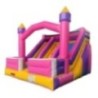 Hinchable Double Slide Fun Pink Castle