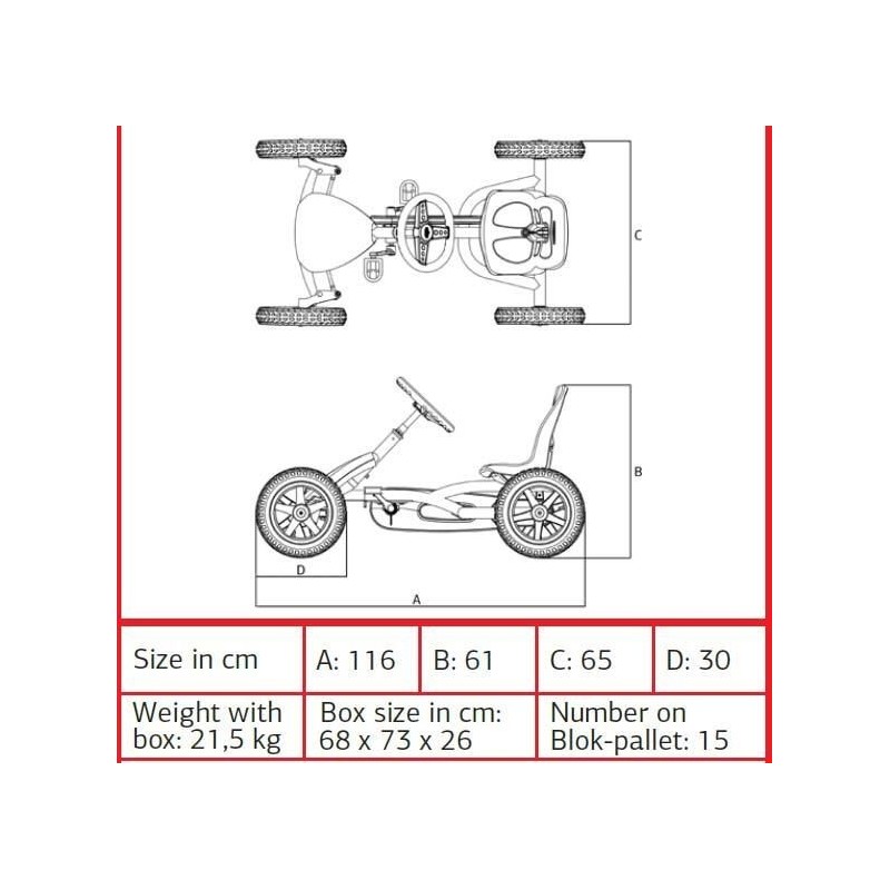 Coche de pedales BERG Buddy FENDT