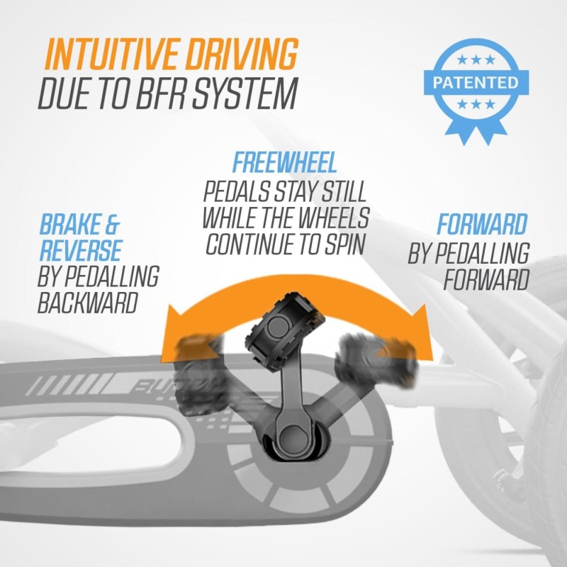 Coche de pedales BERG Buddy B-ORANGE