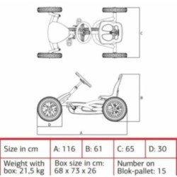 Coche de pedales BERG Buddy CASE-IH