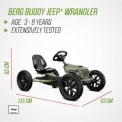 Coche de pedales BERG Buddy JEEP WRANGLER