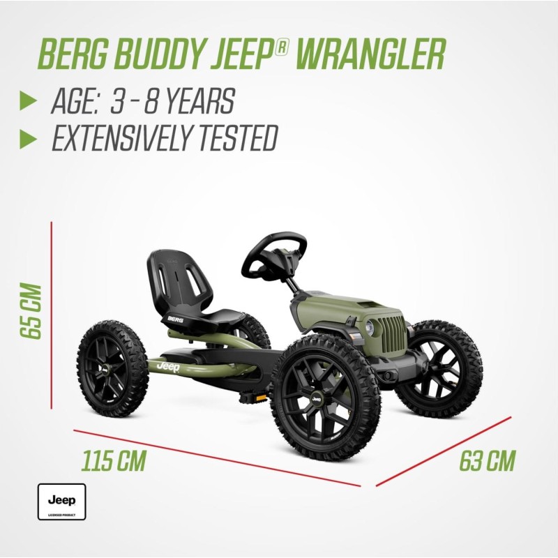 Coche de pedales BERG Buddy JEEP WRANGLER