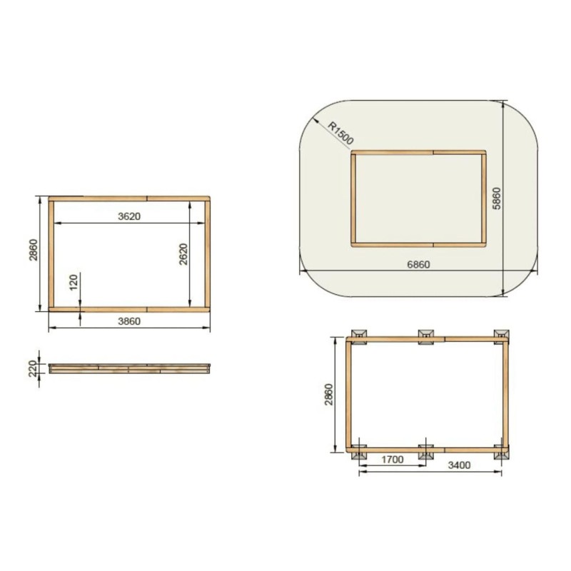 Arenero MASGAMES COVERI con cubierta