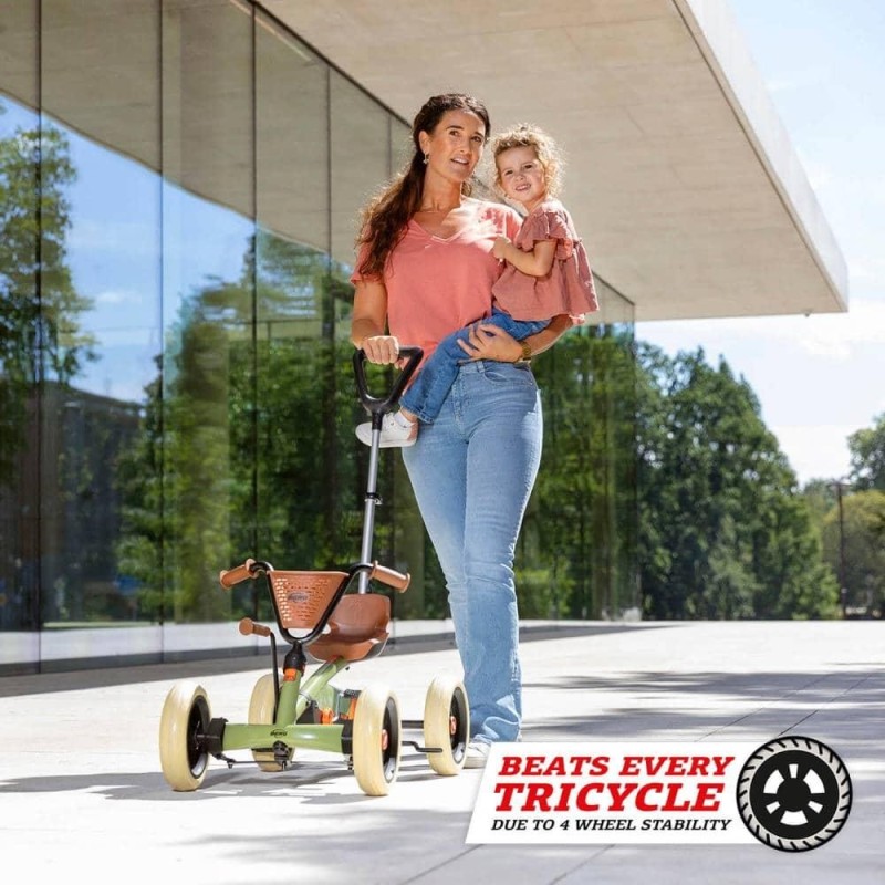 Coche de pedales evolutivo BERG Buzzy Retro 2 en 1 Verde