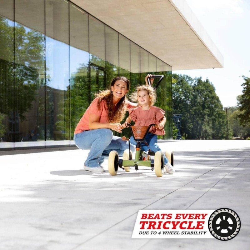 Coche de pedales evolutivo BERG Buzzy Retro 2 en 1 Verde